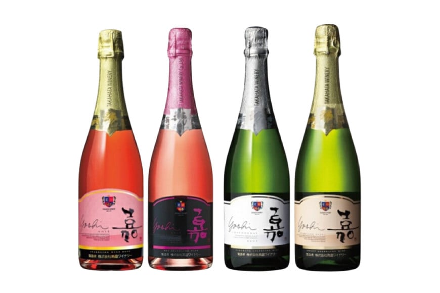 
            スパークリング 嘉 スパークリングワイン4本セット 白&ロゼ 辛口&甘口&中甘口セット750ml ×4 高畠ワイン [小田部商店 山形県 高畠町 tk06ayt180030]  辛口 甘口 中甘口 ワイン お酒 酒
          