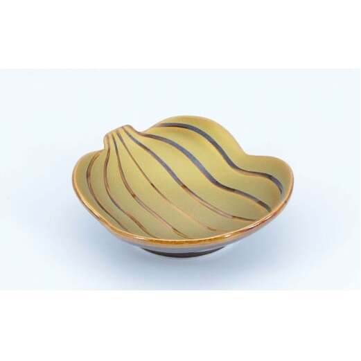 有田焼 色んな形の小皿 5点 セット（錆×金）【まるぶん】食器 器 うつわ かわいい 華やか ハレの日 ギフト プレゼント 新年 35000円 A35-382_イメージ2