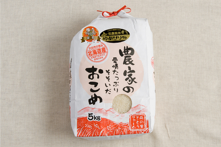 先行予約　【9ヵ月定期便】北海道南るもい産　ゆめぴりか(白米)5kg R011-036