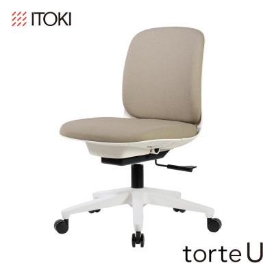 ふるさと納税 近江八幡市 イトーキ『トルテU』5本脚 抵抗付ウレタン双輪キャスタータイプ 張地:グレイッシュブラウン