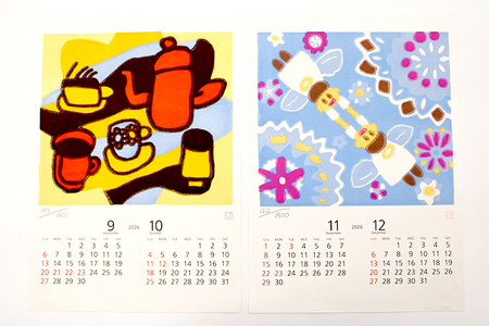 木版画カレンダー ※着日指定不可 ※2024年7月上旬～2025年3月下旬頃に順次発送予定_FG01
