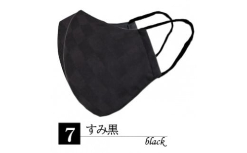 N95級ウイルス捕集率 ナノ×シルクマスク 5層構造 Mサイズ １枚【すみ黒】[A-9842_07]