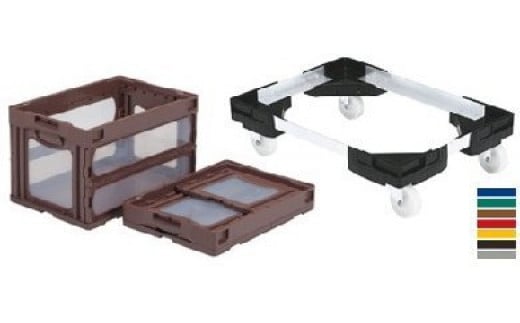 
                  50Ｌオリコン25個＆専用キャリー4台　セット [№5787-0172] ※沖縄・離島への配送不可
                