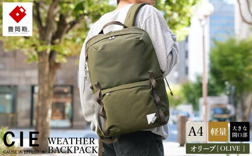 豊岡鞄 CIE WEATHER DAYPACK2 (071955) オリーブ