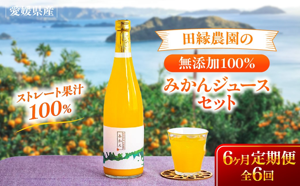 
                  【6ヶ月定期便】田縁農園 みかんジュースセット 全6回  【ふるさと納税 人気 おすすめ ランキング ジュース みかんジュース オレンジジュース ミカン みかん 蜜柑 オレンジ 温州みかん フルーツジュース フルーツ 果物 セット 詰合せ 贈り物 贈答 ギフト 愛媛県 伊方町 送料無料】 IKTA053 
                