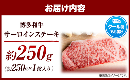 博多和牛サーロインステーキ 250g (250g×1枚)《30日以内に出荷予定(土日祝除く)》 博多和牛 株式会社MEAT PLUS 牛肉 サーロイン A5ランク のみ使用 厳選