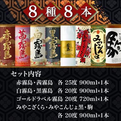 ふるさと納税 都城市 みやこんじょ4蔵づくし8種8本飲み比べ |  | 02