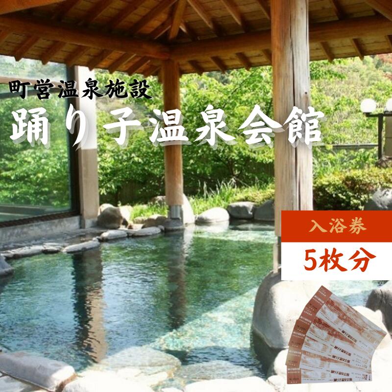 【ふるさと納税】入浴券 踊り子温泉会館 5枚分 チケット 峰温泉 温泉入浴 レジャー 大浴場 回数券 露天風呂 泡風呂 サウナ 癒し 河津町 静岡県　温泉利用券 日帰り温泉 入浴施設 温泉施設 お出かけ 観光