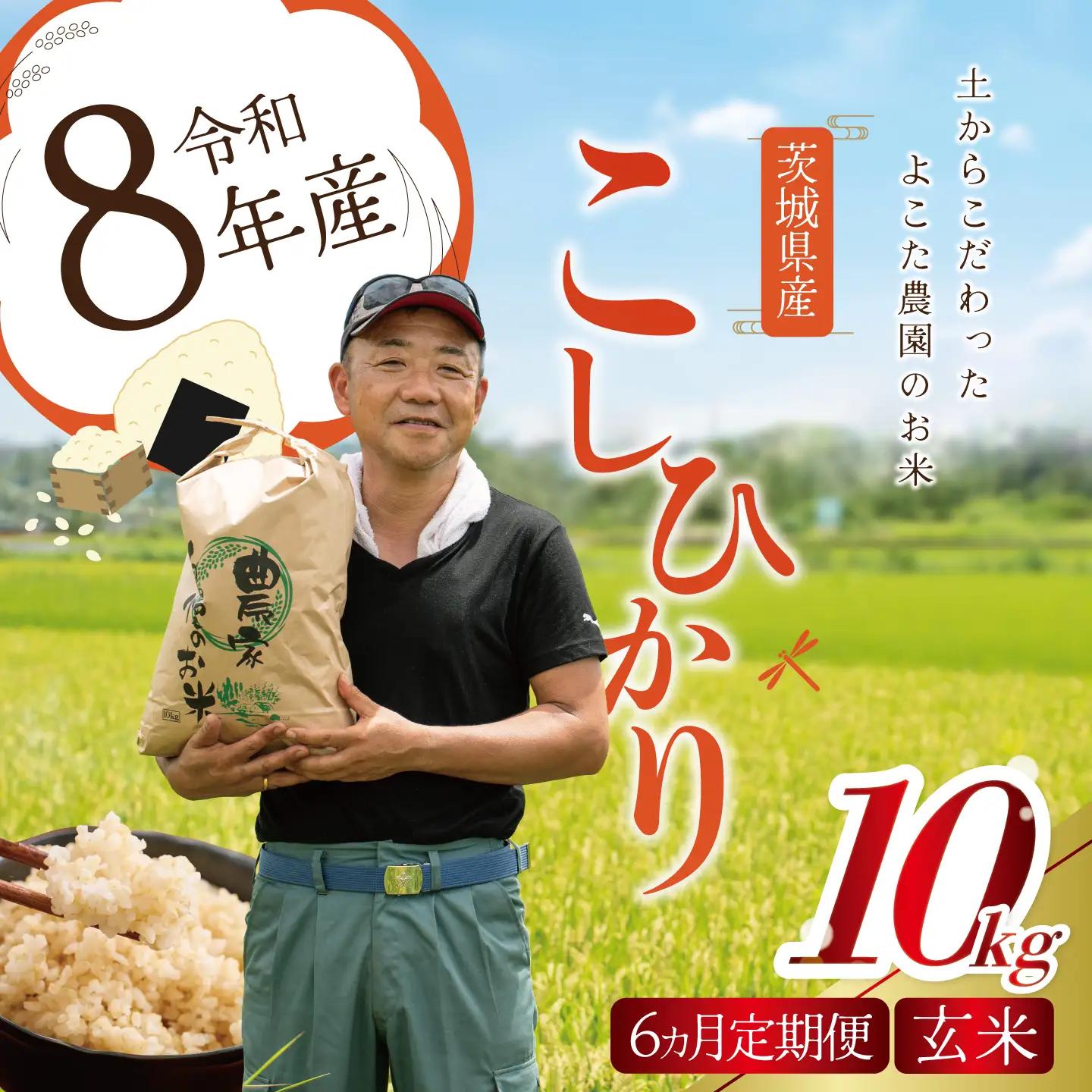 【6回定期便】令和8年産 コシヒカリ 玄米 10kg 新米 こしひかり