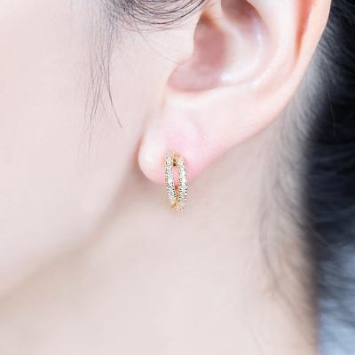 ふるさと納税 甲府市 【ジュエリーの街、山梨県甲府市】ダイヤ0.40ct K18ピアリング　LE995Y |  | 03