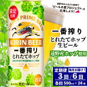 【ふるさと納税】一番搾り とれたてホップ 生ビール 2024 キリン 500ml × 24本 1ケース 定期便 3回 3カ月 / 6回 6ヶ月 遠野産 ホップ 使用 限定 醸造 先行予約 ビール お酒 BBQ 宅飲み 家飲み 晩酌 ケース 缶ビール KIRIN 麒麟 きりん キリンビール 送料無料 とれいち 箱