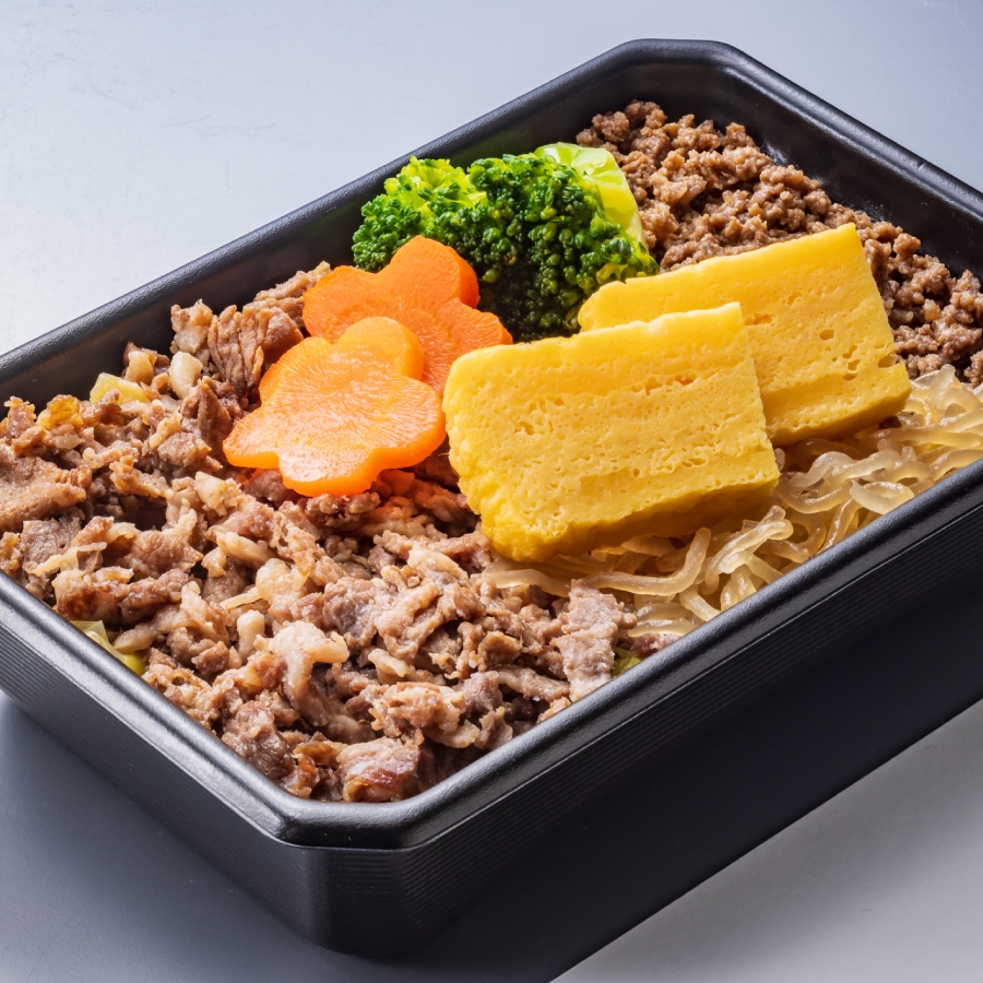 ＜桃中軒＞【冷凍】富嶽あしたか牛すき弁当セット（4個入り）