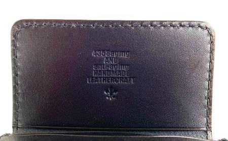 本革 名刺入れ 【黒】 ／ 4358 シンプル カードケース 名刺ケース カード入れ 社会人 ビジネス 就職祝い 就職 会社員 仕事 プレゼント 贈り物 誕生日 お祝い ギフト 革 革製品 クラフト 