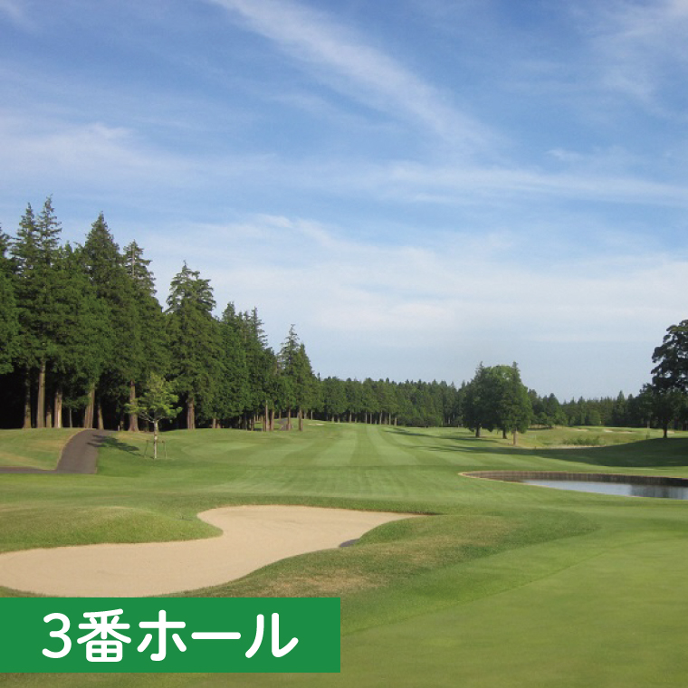 阿見ゴルフクラブプレーご招待券（土日祝4名様）【ゴルフ プレー券 ゴルフ場利用券 阿見町 茨城県】（30-01）