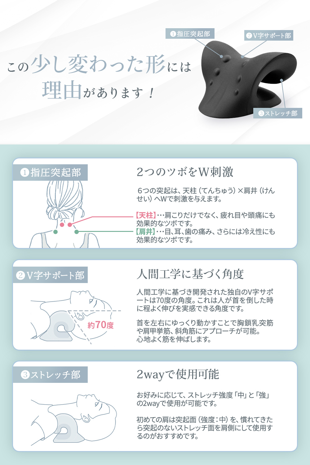 MyComfort ネックピロー 1個 〜ストレッチモデル〜 ラベンダー
