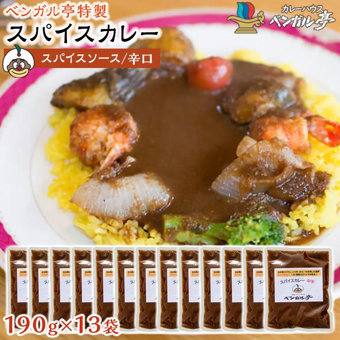 【ふるさと納税】N ベンガル亭特製スパイスカレー！（スパイスソース・辛口）13袋 | 香川県 坂出市 香川 四国 楽天ふるさと 納税 返礼品 お取り寄せグルメ 取り寄せ グルメ 食品 カレー スパイスカレー 薬膳カレー 詰め合わせ セット 食べ比べ ご当地カレー ご当地グルメ