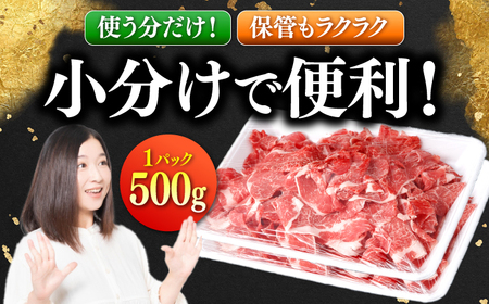 国産 黒毛和牛 熟成肉 切り落とし計1㎏（500g×2パック）/ 小分け 国産牛 お肉 牛肉 切落し 冷凍 焼肉 すき焼き / 南島原市 / ふるさと企画[SBA093]