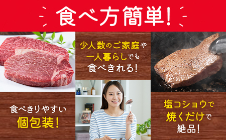 あか牛ミニステーキ ランプ部位使用 約240g 合同会社たべたせいか《30日以内に出荷予定(土日祝除く)》熊本県 菊池市 肉 牛肉 お肉 和牛 あか牛 ステーキ ミニステーキ 個包装 小分け 熊本県産