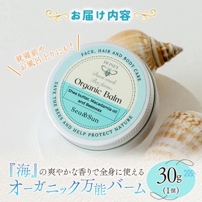 ふるさと納税 宮崎県 全身に使える オーガニック万能バ―ム 『海』 30g 1個 保湿 艶出し |  | 03
