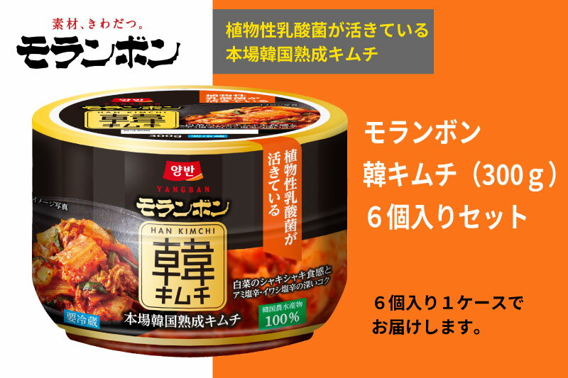 【ふるさと納税】【モランボン】韓キムチ300g　6個入