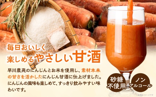 人参甘酒 5個 セット にんじん あま酒 にんじん甘酒 砂糖不使用 ノンアルコール 甘酒シャーベット 炭酸割 牛乳割 ホット甘酒 パウチ 米麹 お米 濃厚でまろやか ギフト 贈り物 プレゼント 贈答 