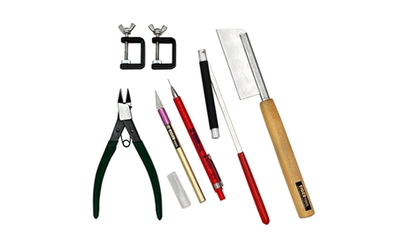 沼ホビー用工具 Cセット アイガーツール 燕三条製 ホビー工具 模型工具 プラモデル 鋸 やすり クランプ ニッパー サンドペーパーホルダー EIGERTOOL【055S015】