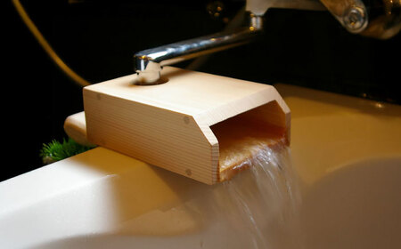 【自宅で温泉気分を味わえる】取り付けるだけ！温泉湯口 日田市 バスグッズ バスルーム 温泉気分[ARAC020]