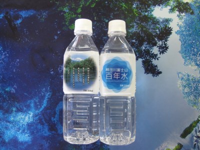 柿田川 富士山 百年水 500ml×24本【２箱】【名水百選】 人気 水 天然水 ミネラルウォーター ミネラルウォーター ミネラルウォーター 備蓄用 非常 災害備蓄用 災害用 小分け 便利 避難用品 防災