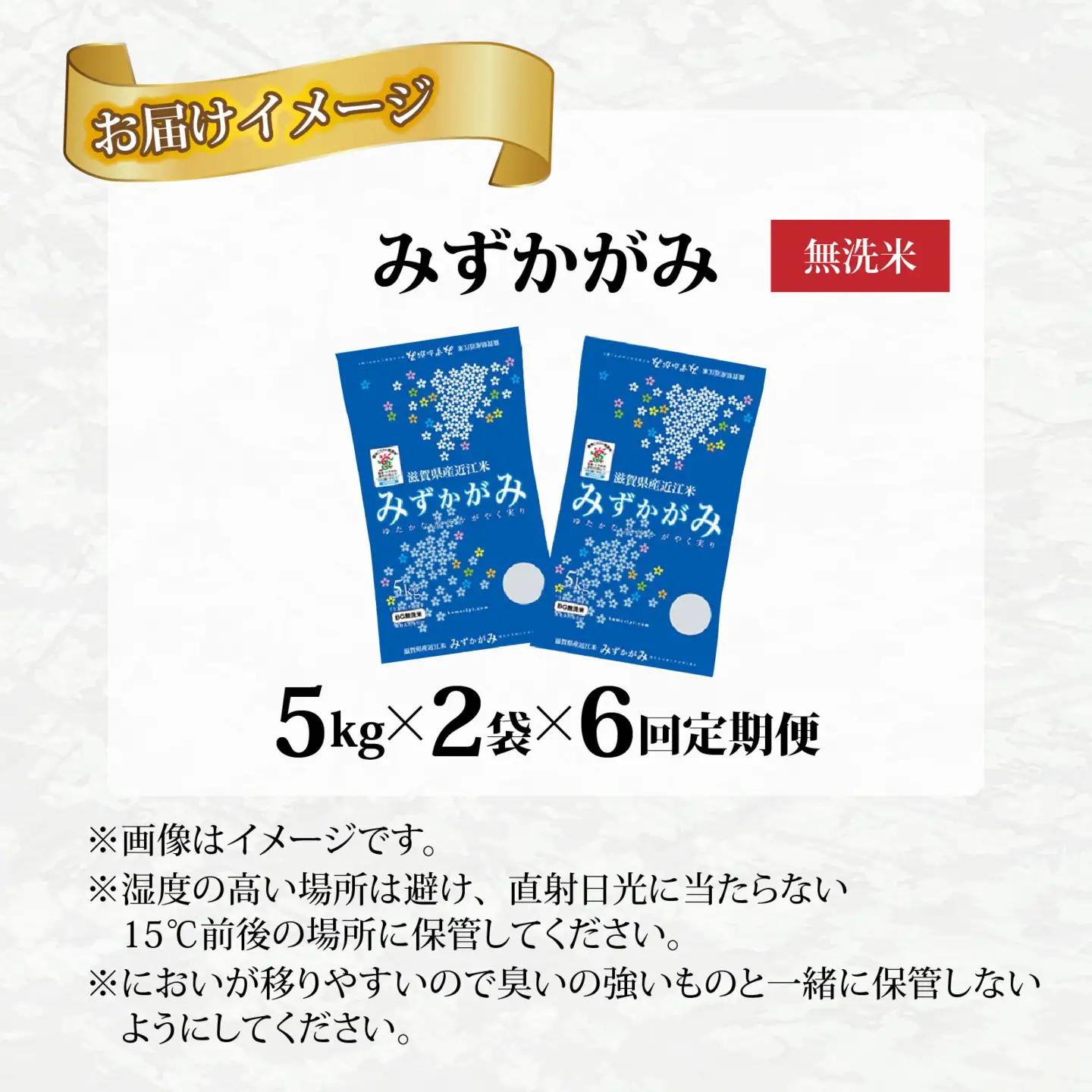 【先行予約】【令和8年産新米早期予約 毎月定期配送・計6回】 BG無洗米みずかがみ10kg×6回 [P-00407] / 無洗米