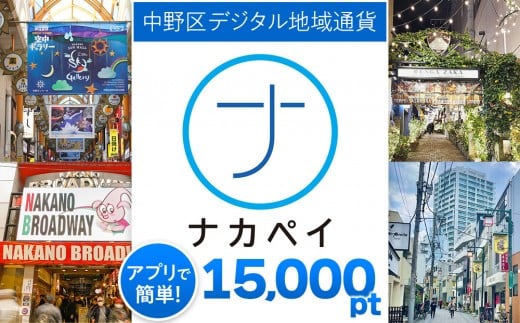 ナカペイふるさと納税ポイント 15,000円分