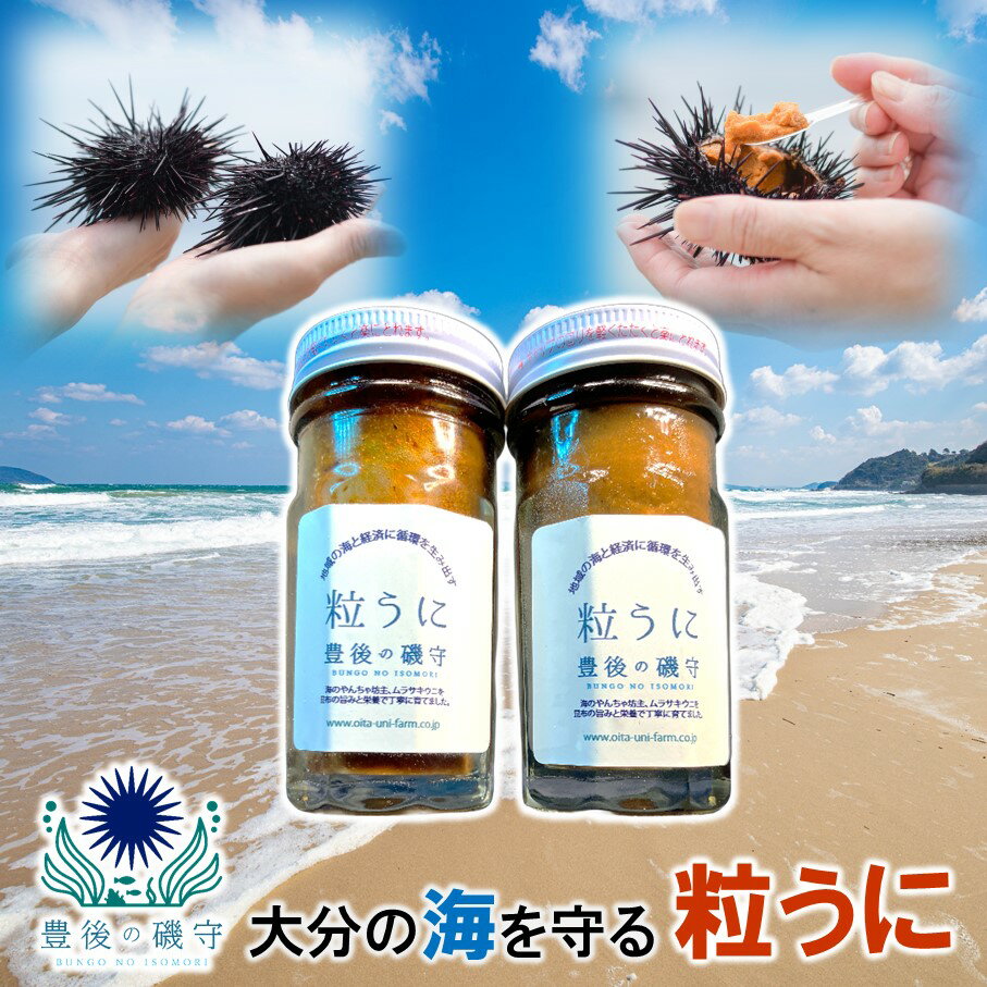 【ふるさと納税】豊後の磯守 粒うに 60g×2本 ウニ 環境保護 SDGs エスディージーズ 養殖 磯焼け