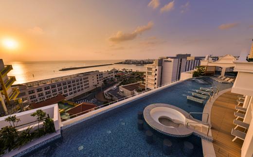 【レクー沖縄北谷スパ＆リゾート】ご宿泊券　スタンダードツイン（メイン棟）1～2名様1泊朝食付