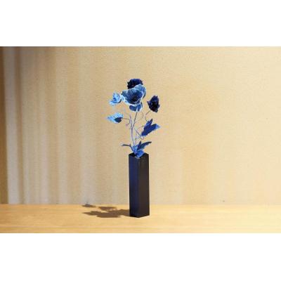 ふるさと納税 徳島市 藍染花　一輪挿しアレンジ 小(ポピー)【DA021】