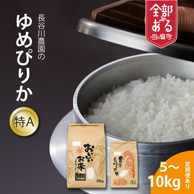 【ふるさと納税】 特A ゆめぴりか ※令和8年産新米※長谷川農園 北海道米 送料無料（選べる 数量 単品／定期便）5kg 10kg 1回 　3回 6回 12回 人気 お取り寄せ 北海道 当麻町 米どころ