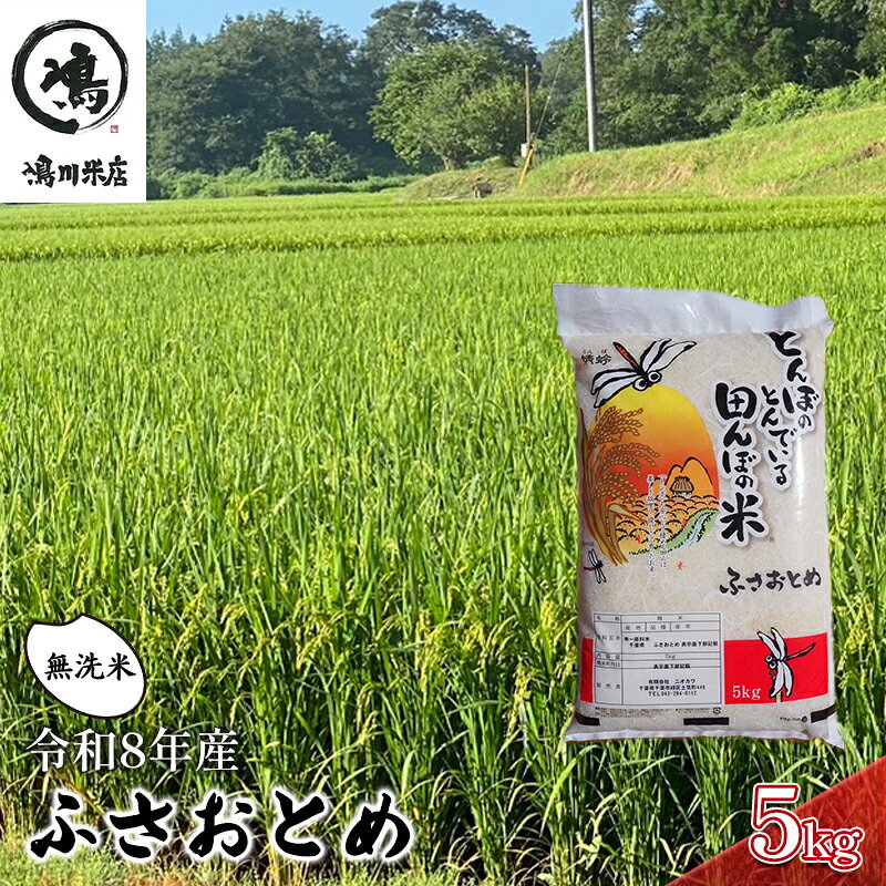 【ふるさと納税】【令和8年産】ふさおとめ　 無洗米5kg【お米精米大粒粘り気ファン】千葉県　お届け：2026年8月10日から