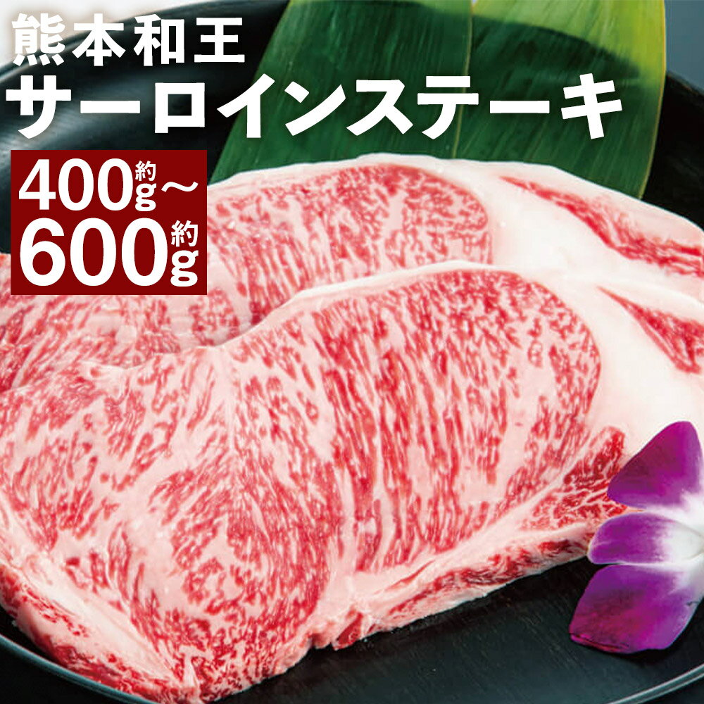 【ふるさと納税】熊本和王サーロインステーキ 約400g/約600g 選べる内容量 1枚約200g サーロイン ステーキ お肉 牛肉 和牛 くまもと黒毛和牛 熊本県産 九州産 国産 冷凍 送料無料