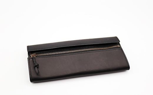 tanikoオリジナル 長財布（黒）《厚真町》【Taniko leather】 革 レザー ウォレット 革製品 長財布 財布 ギフト 北海道 [AXAP005]