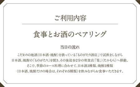 食事とお酒のペアリング