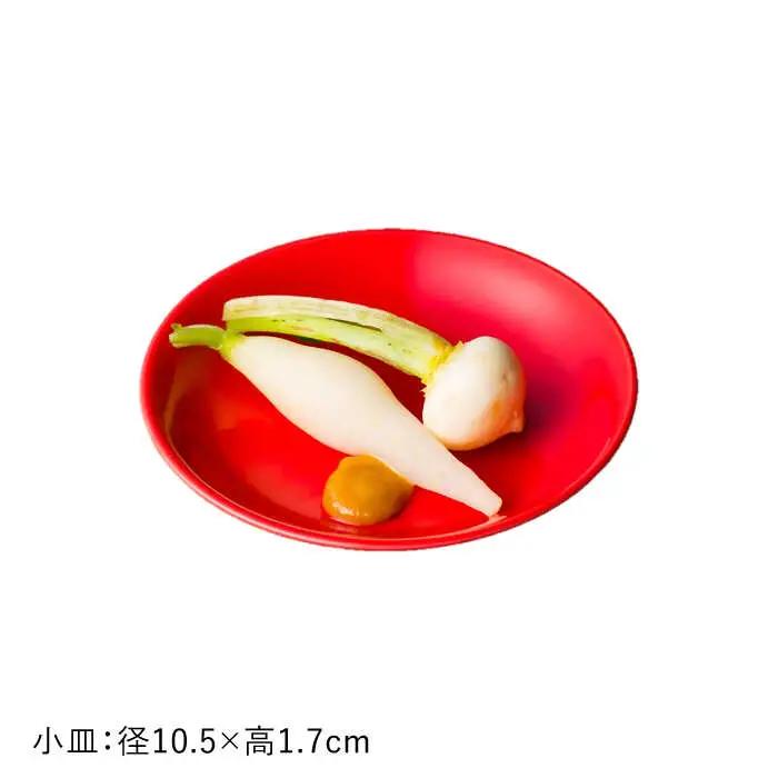 【波佐見焼】赤紅（あかべに）色 6型セット 小皿 茶碗 小鉢 大皿  食器 皿 【DRESS】 [SD10] 波佐見焼