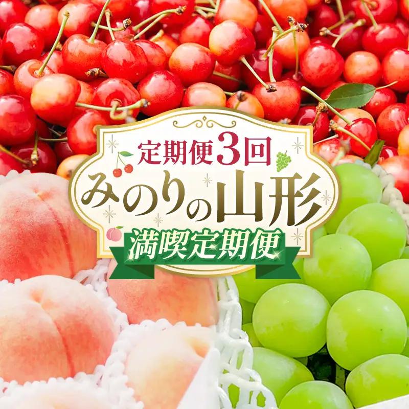 【定期便3回】みのりの山形～満喫定期便～ くだもの 果物 フルーツ 山形 山形県 山形市 FY23-905