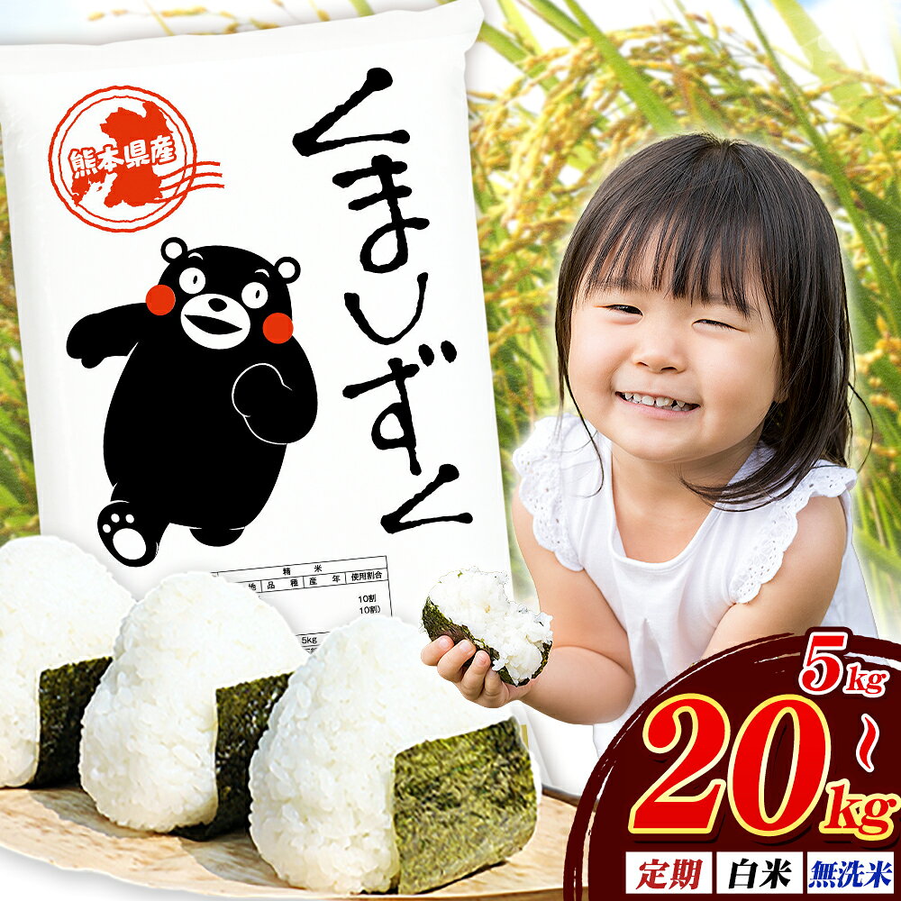 【ふるさと納税】 無洗米 も選べる 熊本県産 ブレンド米 くましずく 5kg 10kg 20kg 熊本県産 ふるさと納税 無洗米 白米 精米 米 こめ ふるさとのうぜい コメ お米 おこめ《7-14日以内に出荷(土日祝を除く)》