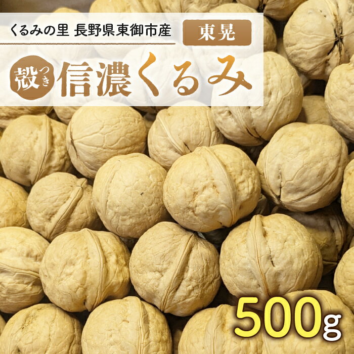 【ふるさと納税】国産 長野県産 殻付き 信濃くるみ 500g（品種 清香）2026年産 長野県東御市産 ※2026年11月以降発送