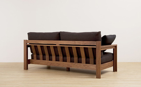 （ウォールナット）AUTHENTICITY FINE SOFA RB GR（グレー） No.777-10