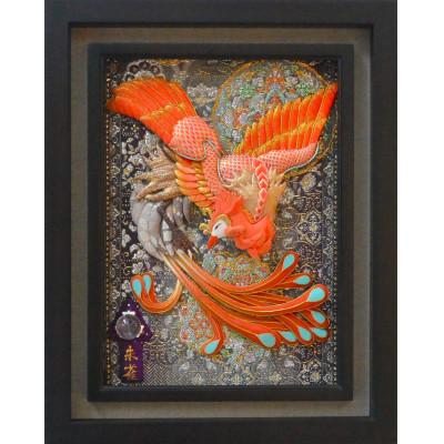 ふるさと納税 野田市 押絵伝統工芸品　朱雀　大 |  | 01