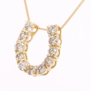K18 馬蹄ダイヤ 0.50ct ペンダント 332040