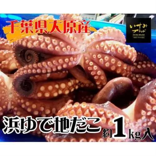 【千葉県大原産】浜ゆで地だこ 約1kg【配送不可地域：離島】【1711005】