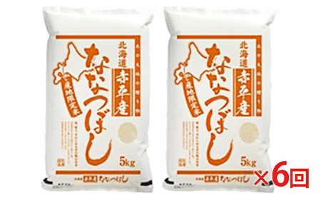 ななつぼし精米 北海道産 ななつぼし【10kg(5kg×2袋)】【定期便6回】