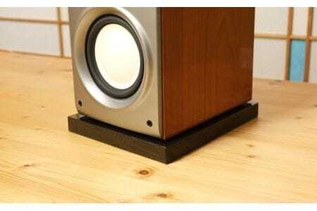 スピーカー用　黒御影石オーディオボード　20×25×3cm　2枚