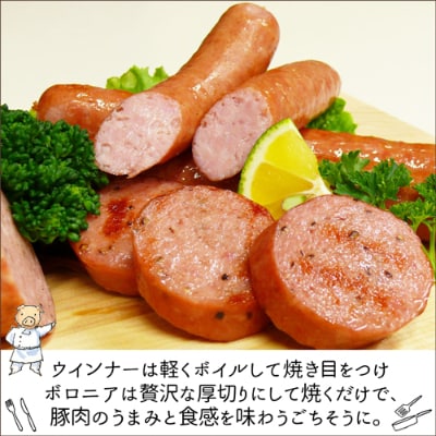 【伊豆沼ハム】3種のウインナーとフランク・ボロニアのギフト【配送不可地域：離島】【1045100】