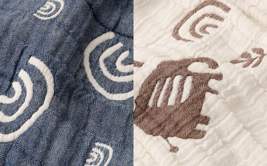 6重ガーゼ織ケット ×2枚 （ベージュ・ネイビー） ガーゼケット タオルケット オールシーズン コットン 綿100％ 寝具 日用品 お歳暮 お中元 プレゼント ギフト 日本製